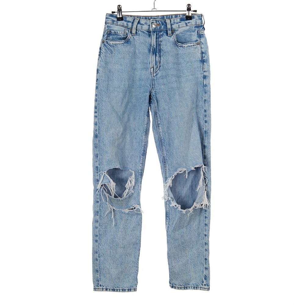 American Eagle Distressed Mom Straight Jeans Women's 2 Regular